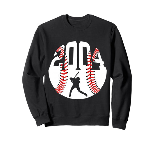 2004 Baseball 22Nd Birthday Sweatshirt - Minimalist Print Unisex - T-Shirt, Sweatshirt, Hoodie