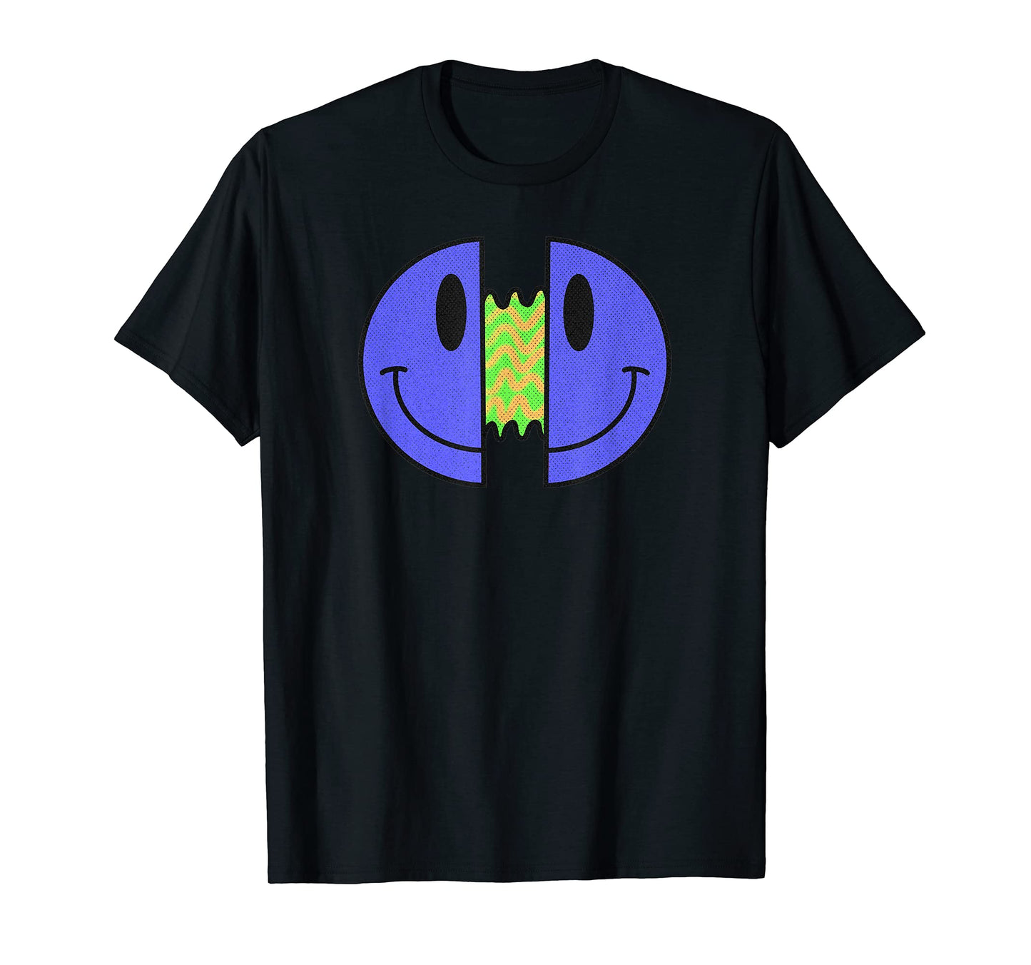 Trippy Psychedelic Smile Face T-Shirt - Aesthetic Graphic Unisex - T-Shirt, Sweatshirt, Hoodie