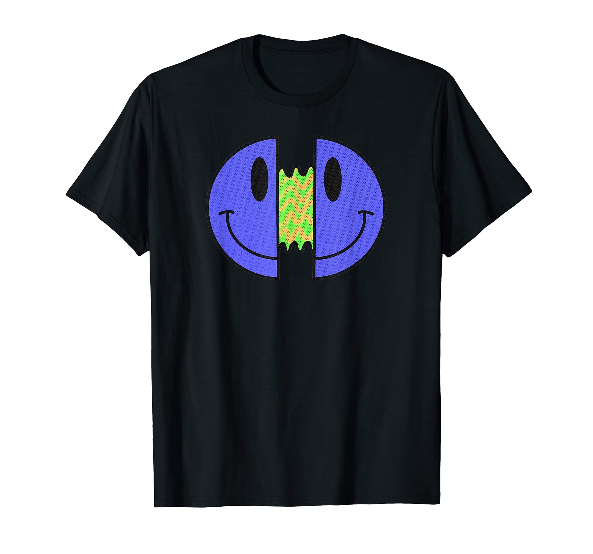 Trippy Psychedelic Smile Face T-Shirt - Aesthetic Graphic Unisex - T-Shirt, Sweatshirt, Hoodie