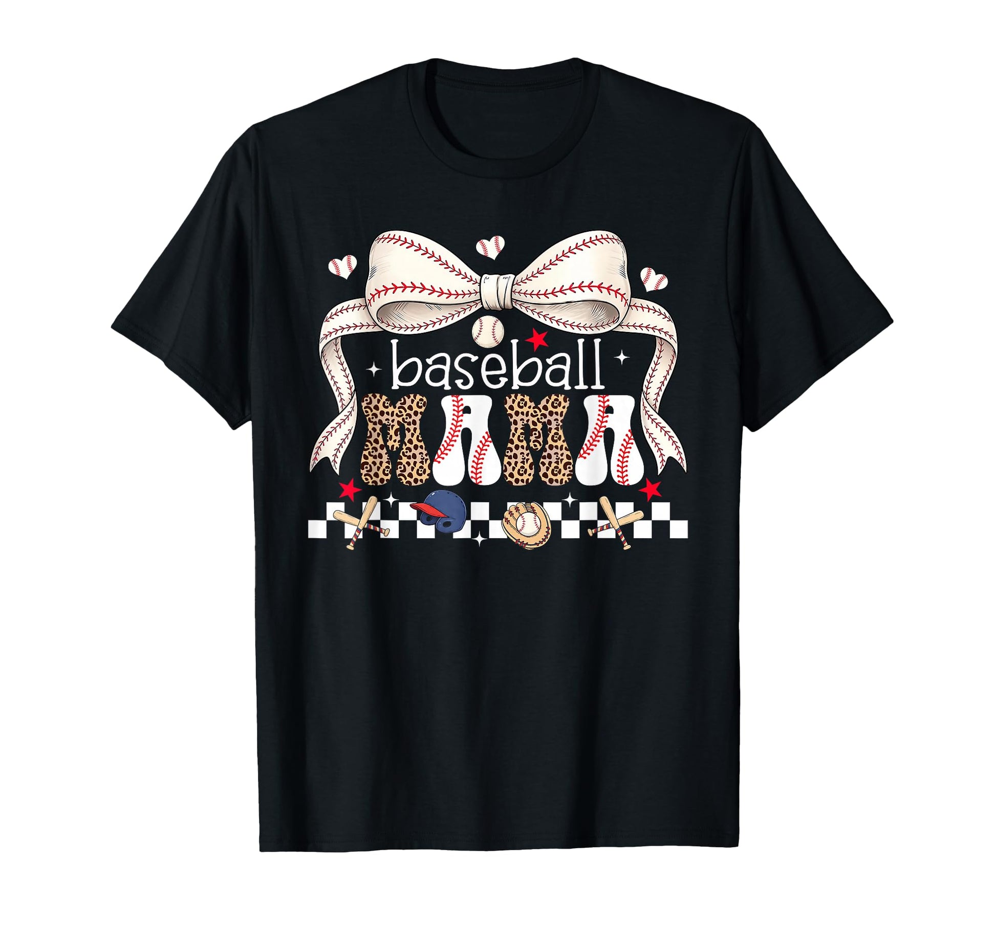 Baseball Mama Coquette Bow Baseball T-Shirt - Trendy Graphic for Adults - T-Shirt, Sweatshirt, Hoodie