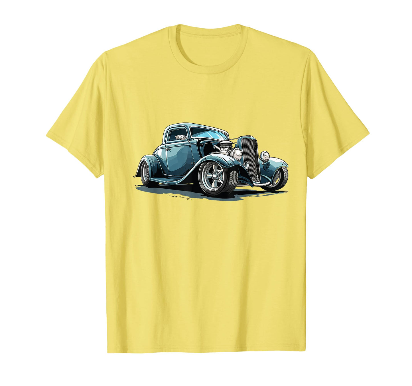 Hotrod Car Illustration Hotrod T-Shirt - Fun Novelty Design for Adults - T-Shirt, Sweatshirt, Hoodie