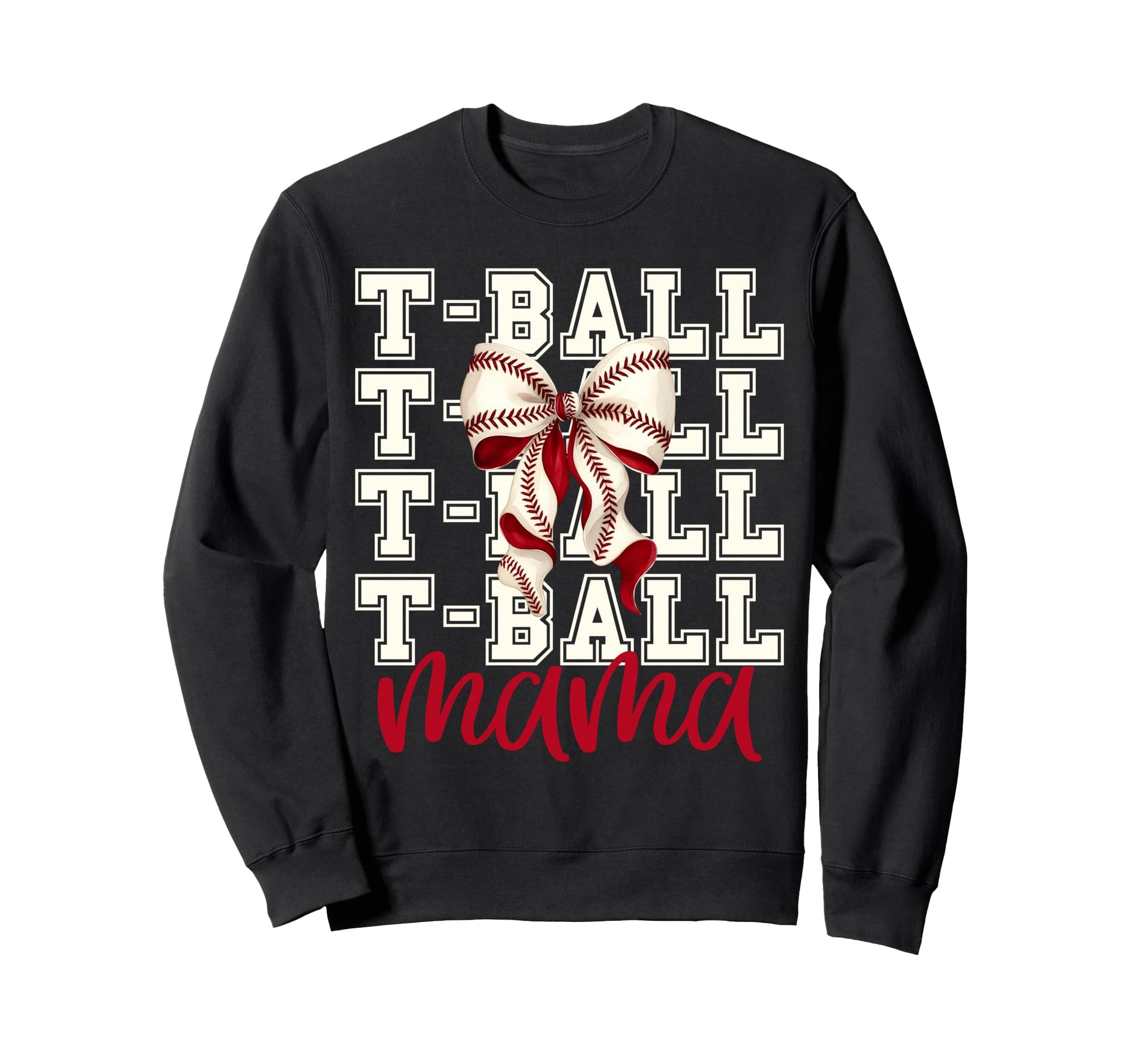 Tball Mama Teeball T Ball Sweatshirt - Minimalist Print for Adults - T-Shirt, Sweatshirt, Hoodie