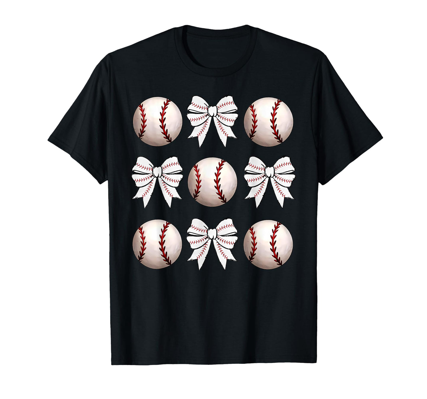 Baseball Coquette Bow Baseball Mama T-Shirt - Trendy Graphic for Adults - T-Shirt, Sweatshirt, Hoodie