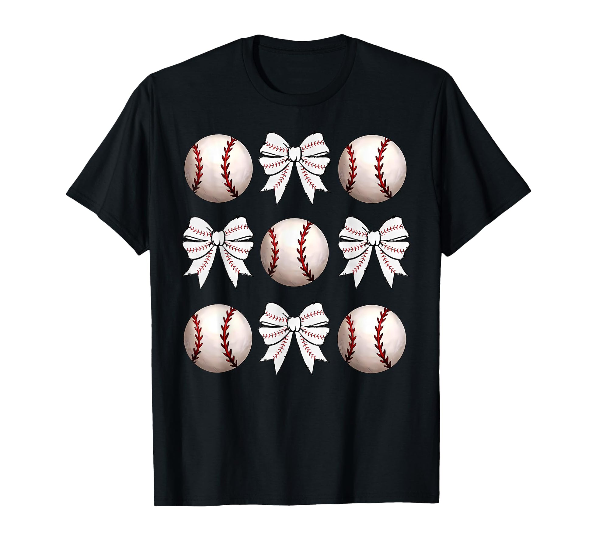 Baseball Coquette Bow Baseball Mama T-Shirt - Trendy Graphic for Adults - T-Shirt, Sweatshirt, Hoodie