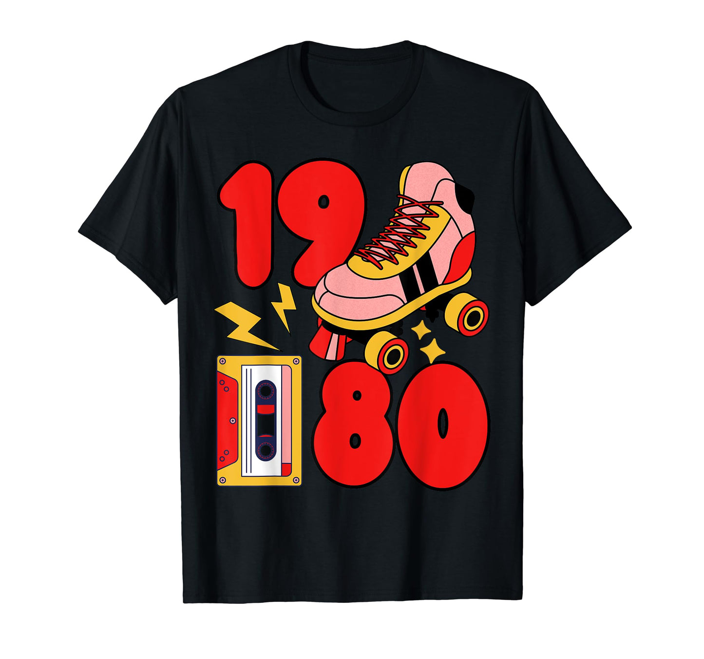 80S Vibes Mixed Tapes Roller Skates 1980 T-Shirt - Streetwear Style Unisex - T-Shirt, Sweatshirt, Hoodie