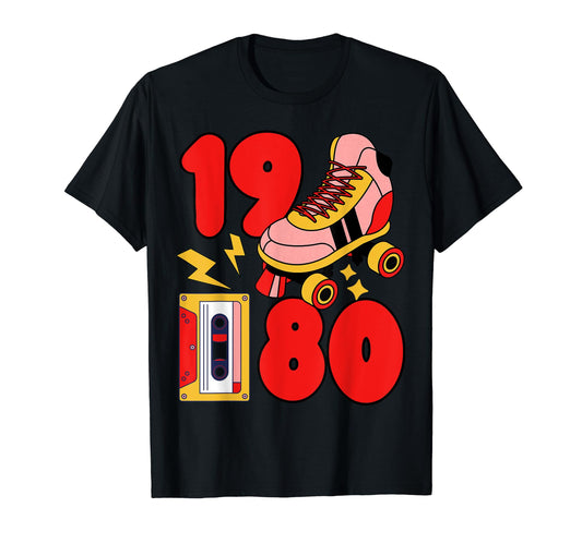 80S Vibes Mixed Tapes Roller Skates 1980 T-Shirt - Streetwear Style Unisex - T-Shirt, Sweatshirt, Hoodie
