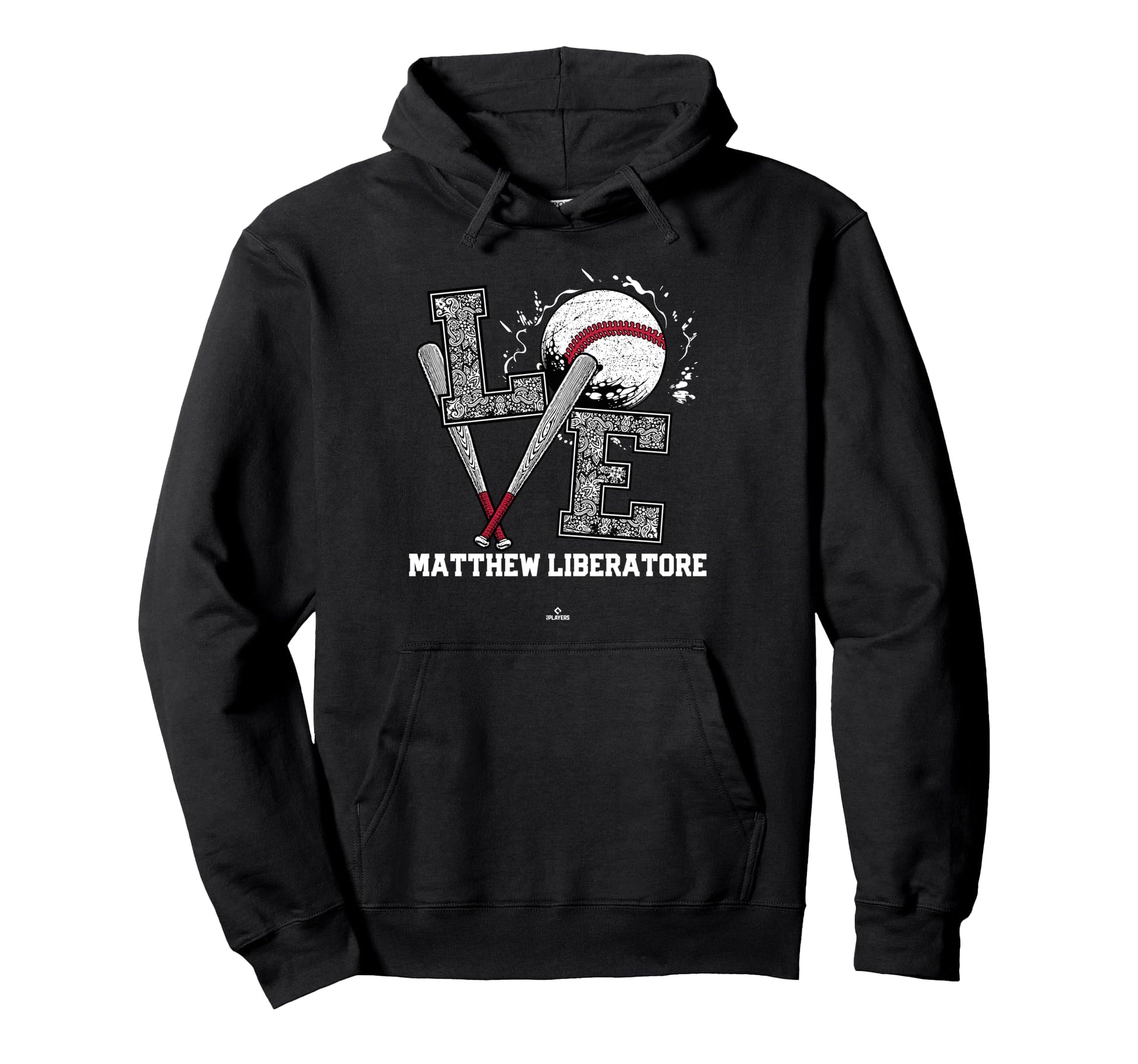 Distressed Baseball Love Matthew Liberatore Hoodie - Unique Graphic Unisex - T-Shirt, Sweatshirt, Hoodie