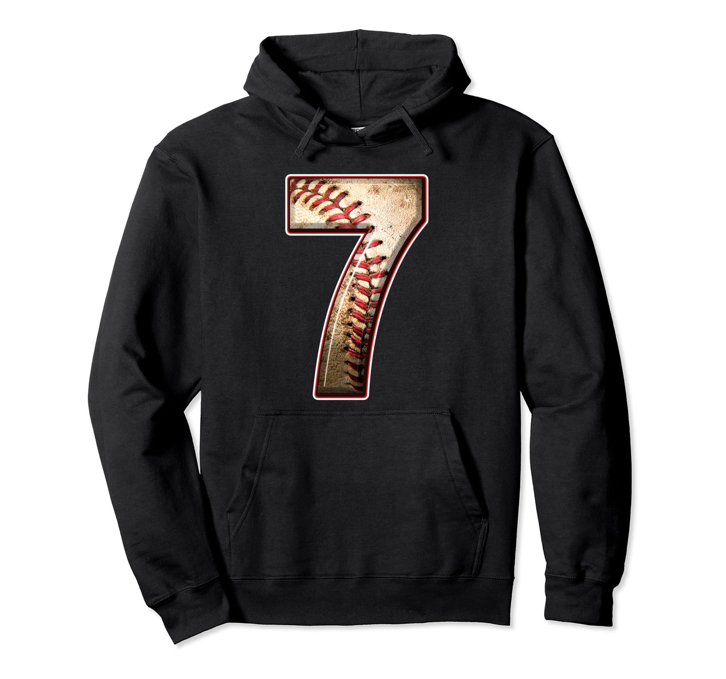 7Th Birthday Baseball Sports 7 Years Hoodie - Trendy Graphic for Adults - T-Shirt, Sweatshirt, Hoodie