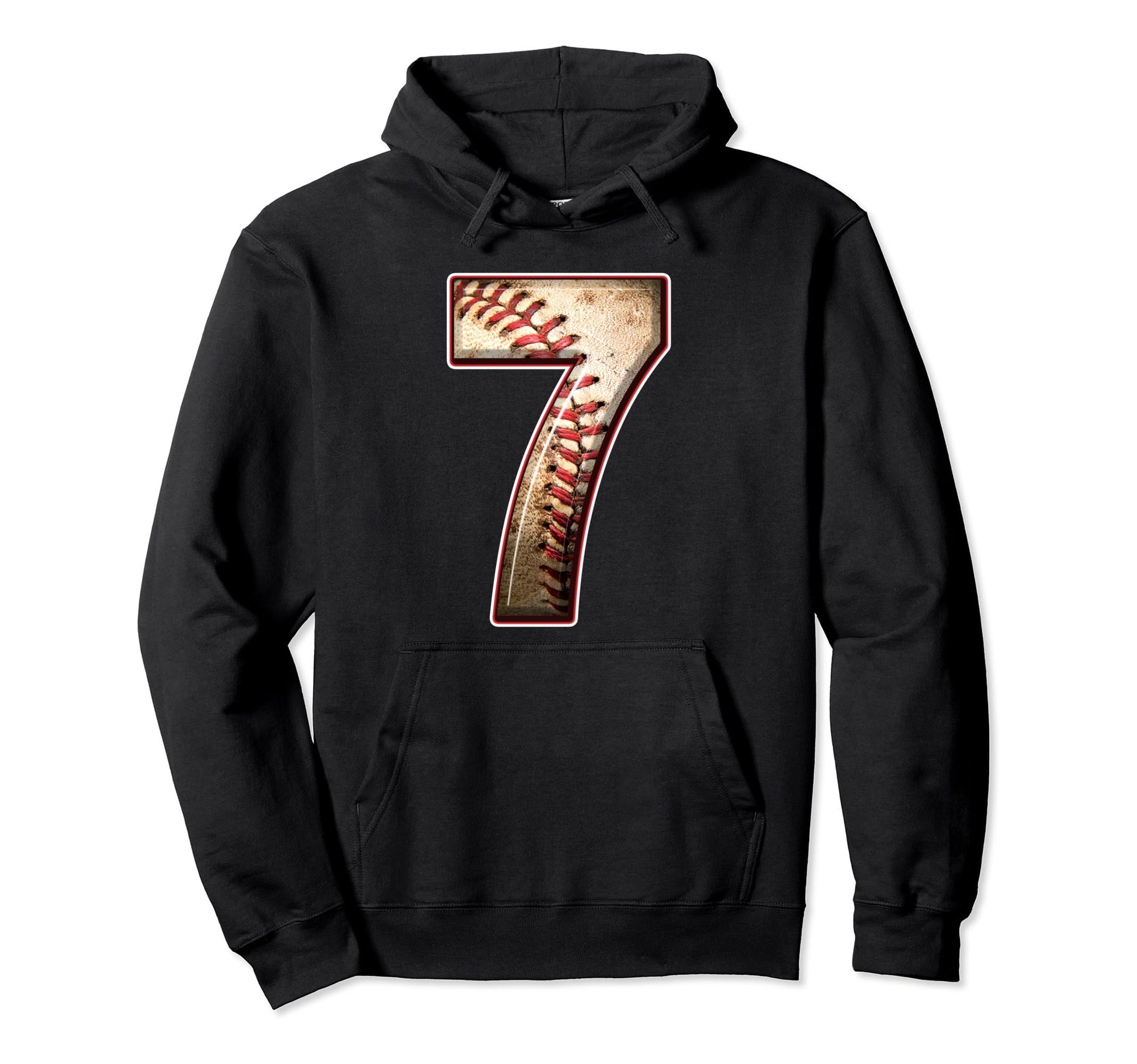 7Th Birthday Baseball Sports 7 Years Hoodie - Trendy Graphic for Adults - T-Shirt, Sweatshirt, Hoodie