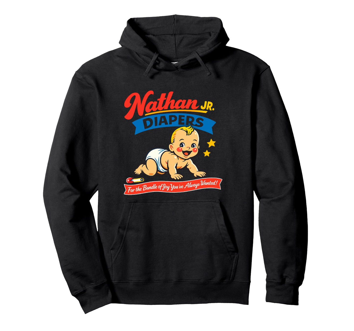 Nathan Jr Diapers Parody Hoodie - Novelty Apparel Men Women - T-Shirt, Sweatshirt, Hoodie