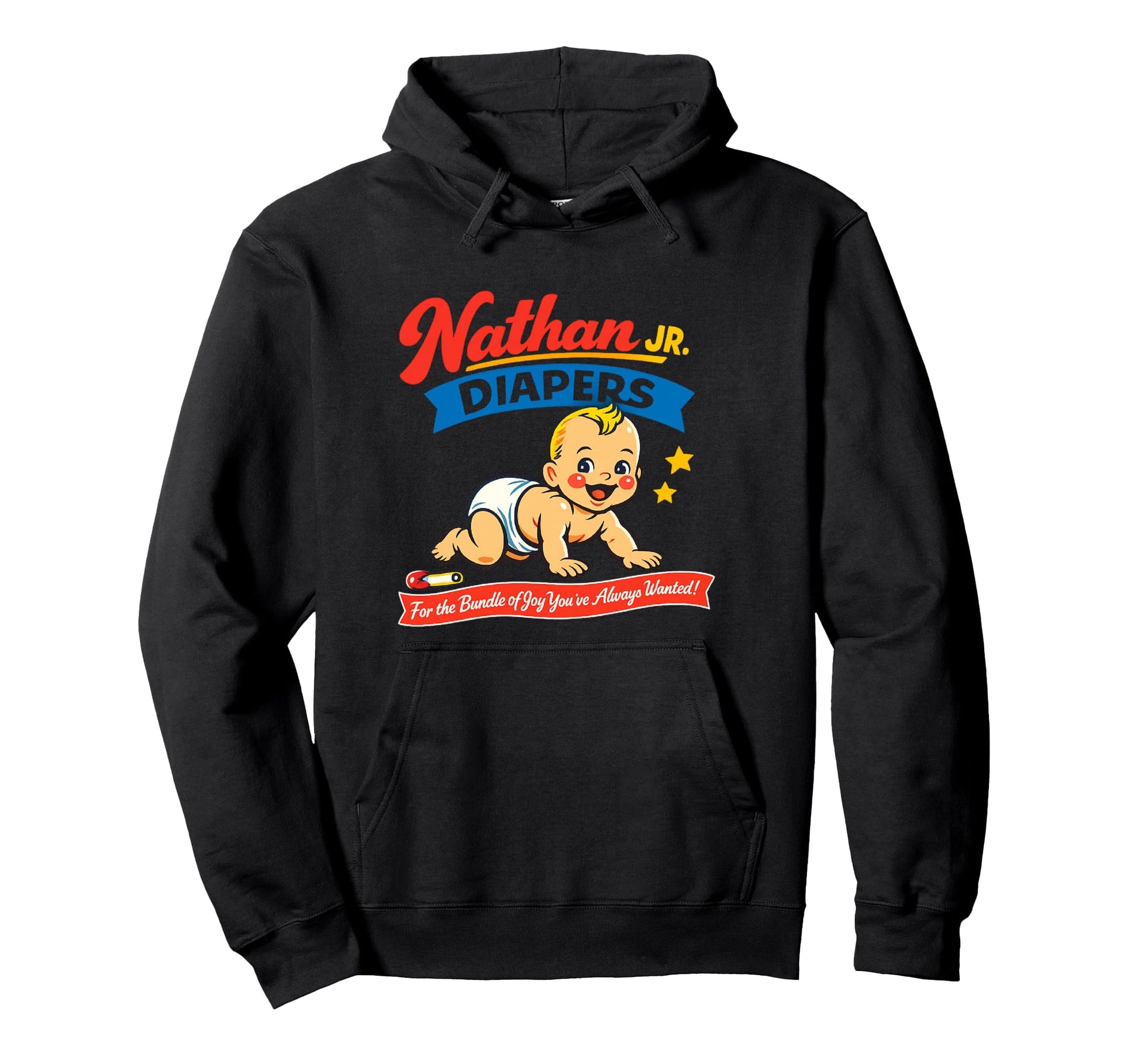 Nathan Jr Diapers Parody Hoodie - Novelty Apparel Men Women - T-Shirt, Sweatshirt, Hoodie