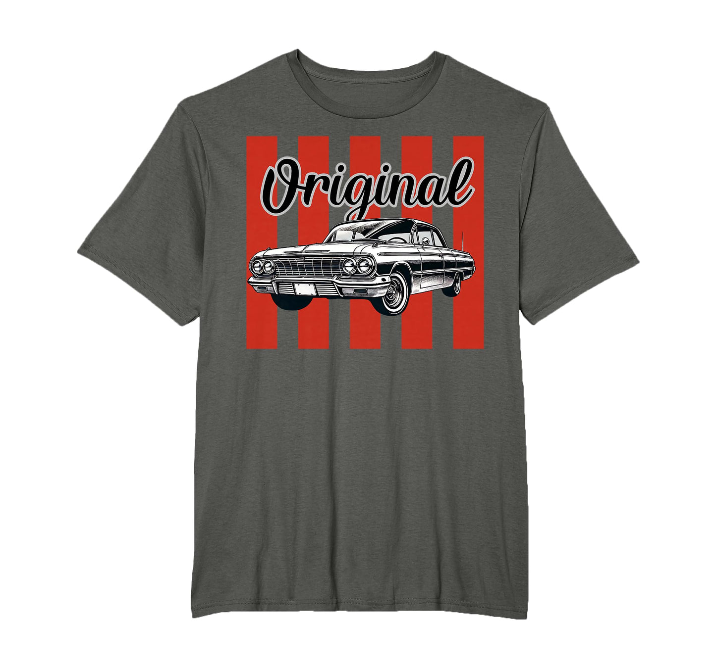 Car Muscle Car American Car Lowrider T-Shirt - Minimalist Print for Adults - T-Shirt, Sweatshirt, Hoodie