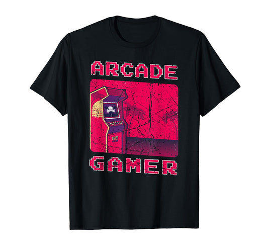 Arcade Gamer Gaming Game Over T-Shirt - Casual Everyday Wear Men Women - T-Shirt, Sweatshirt, Hoodie