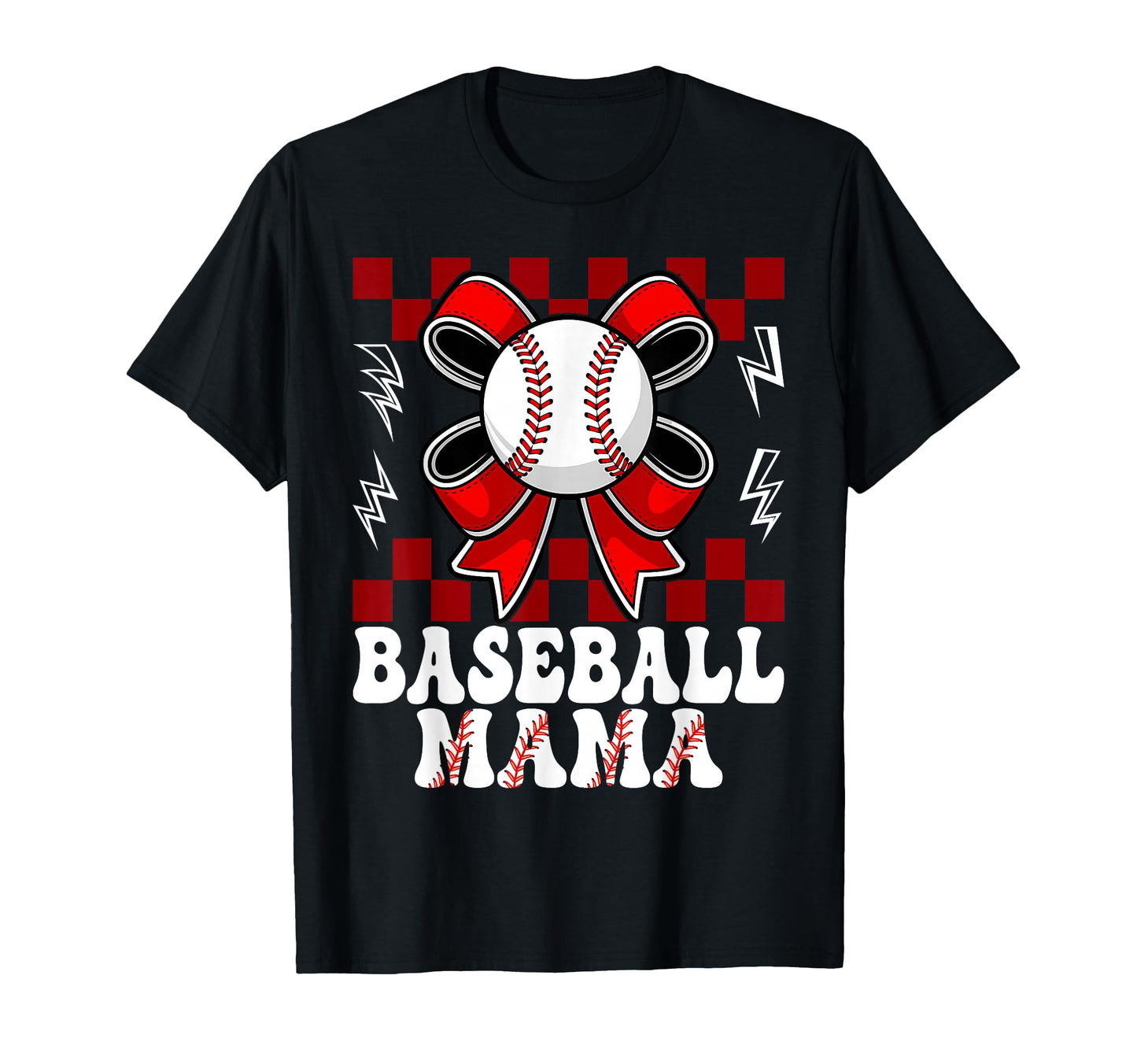 Coquette Bows Baseball Mama T-Shirt - Aesthetic Graphic for Adults - T-Shirt, Sweatshirt, Hoodie