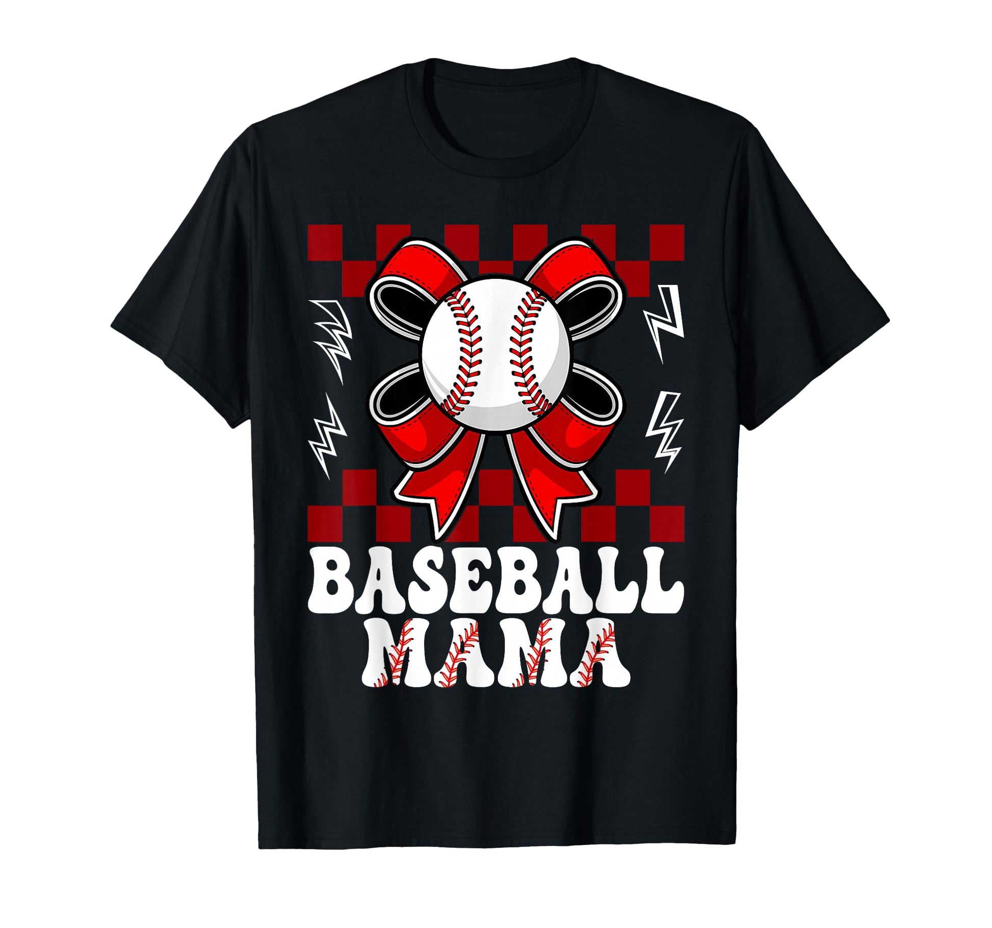 Coquette Bows Baseball Mama T-Shirt - Aesthetic Graphic for Adults - T-Shirt, Sweatshirt, Hoodie