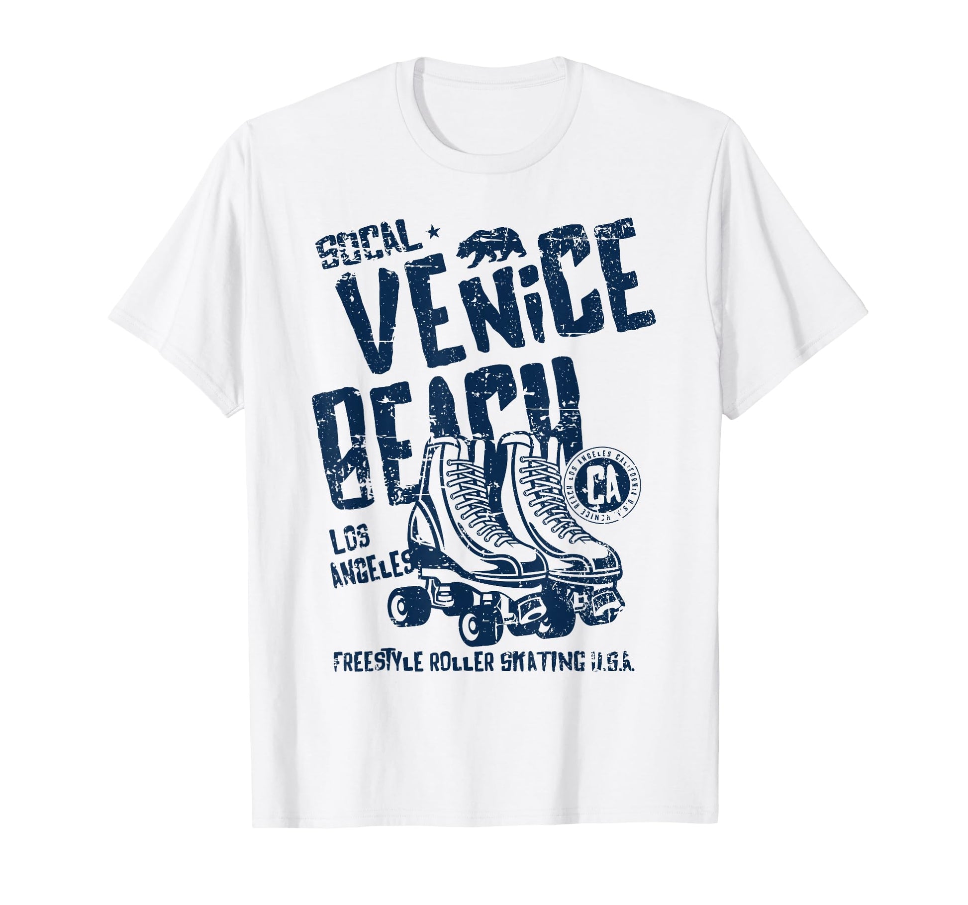 Venice Beach California Roller Skate T-Shirt - Novelty Apparel Men Women - T-Shirt, Sweatshirt, Hoodie