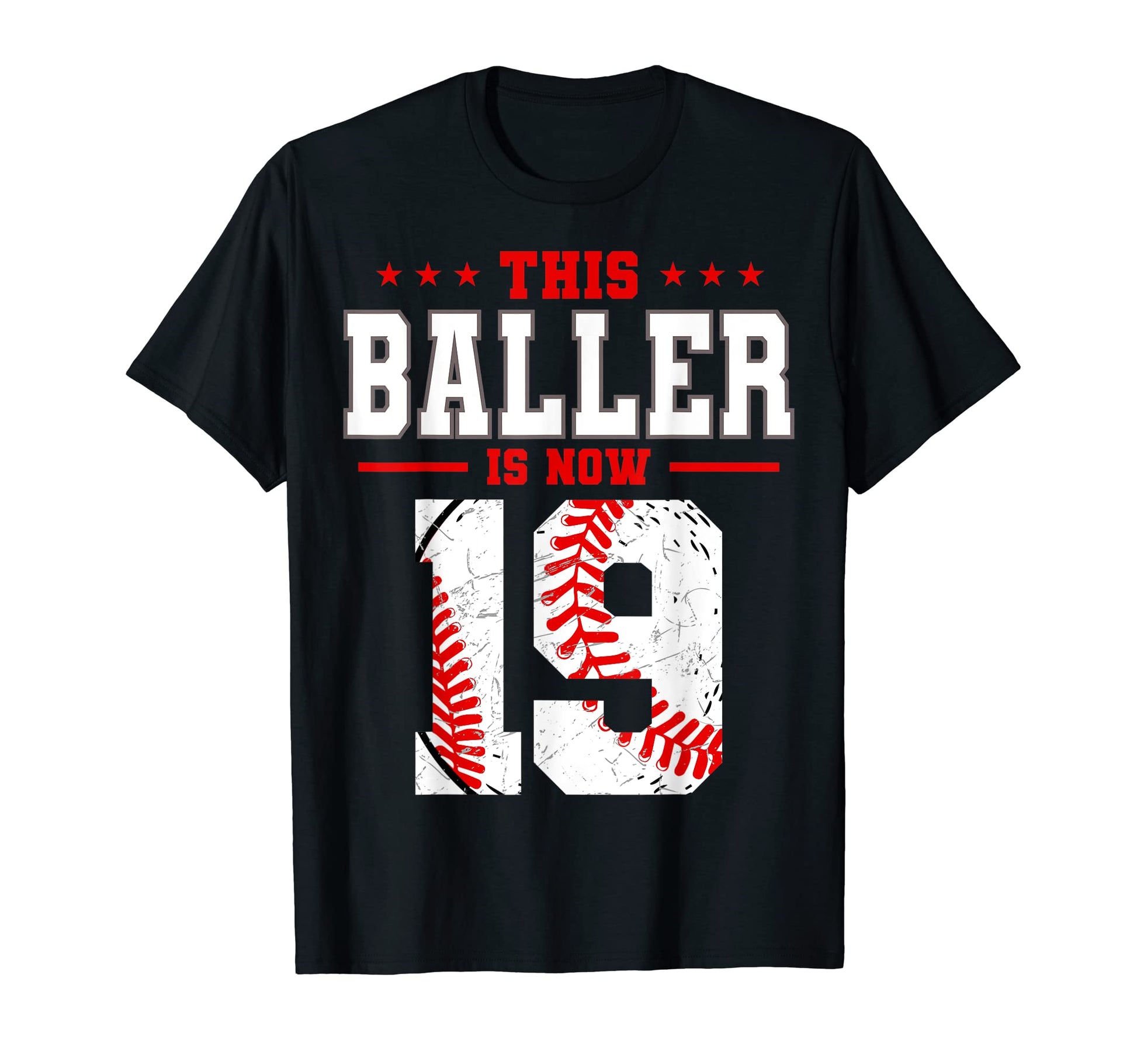 This Baller Is Now 19 Birthday T-Shirt - Aesthetic Graphic Men Women - T-Shirt, Sweatshirt, Hoodie