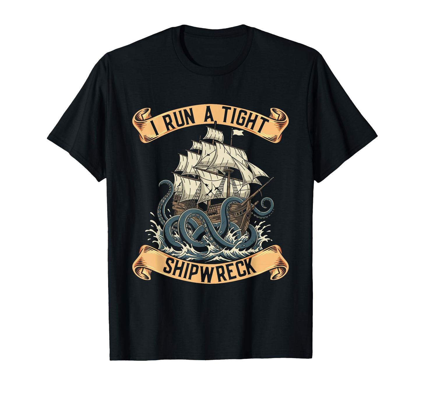I Run Tight Shipwreck Homeschool Mom T-Shirt - Minimalist Print for Adults - T-Shirt, Sweatshirt, Hoodie