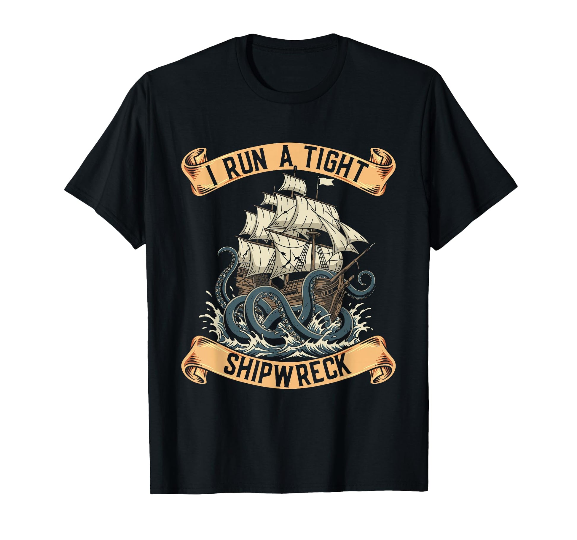 I Run Tight Shipwreck Homeschool Mom T-Shirt - Minimalist Print for Adults - T-Shirt, Sweatshirt, Hoodie