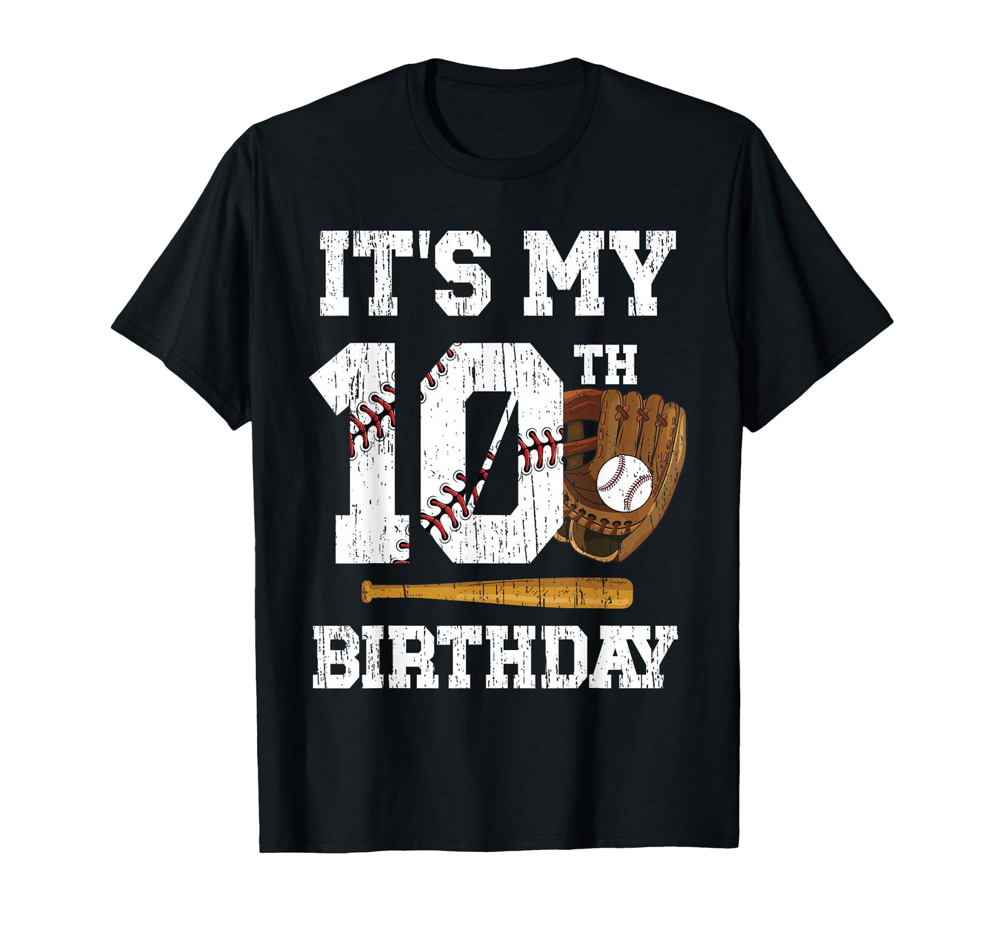 My 10Th Birthday Baseball Ten Year Old T-Shirt - Unique Graphic Men Women - T-Shirt, Sweatshirt, Hoodie