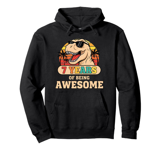 Baseball 7 Years Being Awesome 7Th Hoodie - Custom Art Print Unisex - T-Shirt, Sweatshirt, Hoodie
