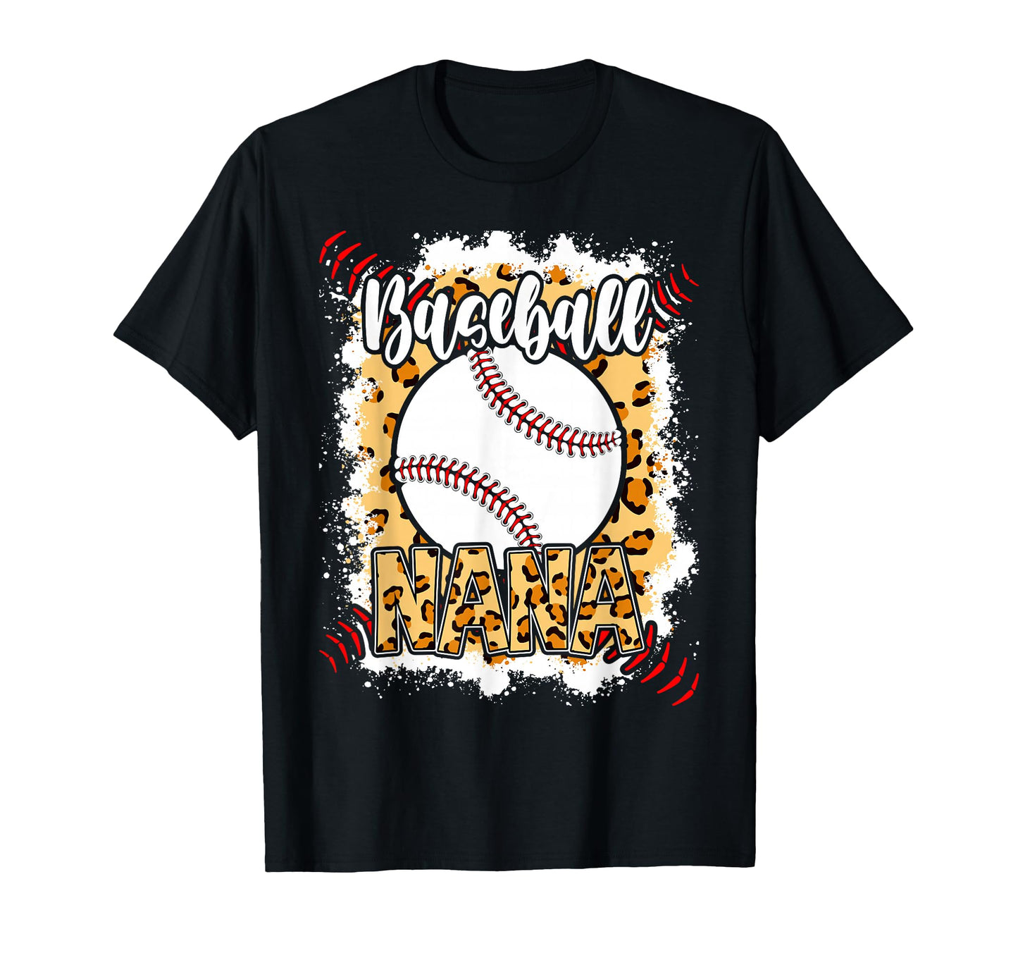 Baseball Nana Leopard Baseball Nana T-Shirt - Unique Graphic Men Women - T-Shirt, Sweatshirt, Hoodie