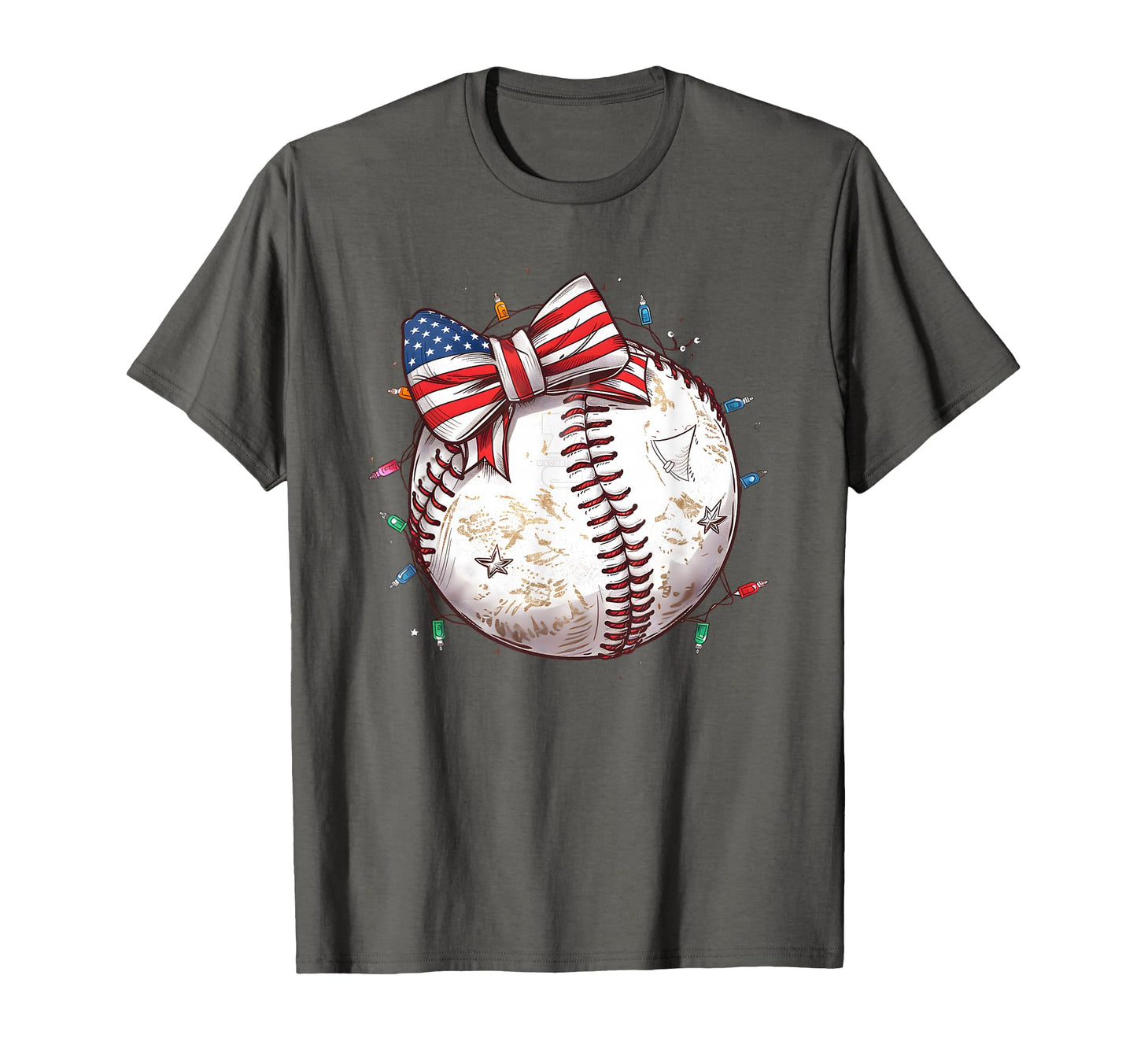 Baseball Coquette Bow Baseball T-Shirt - Aesthetic Graphic Men Women - T-Shirt, Sweatshirt, Hoodie