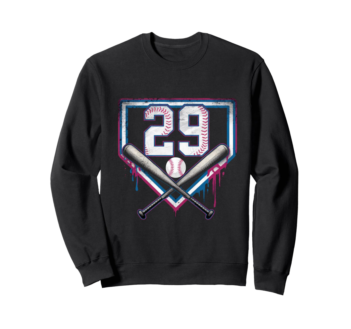 Baseball Home Ice Cream 29Th Sweatshirt - Casual Everyday Wear Unisex - T-Shirt, Sweatshirt, Hoodie