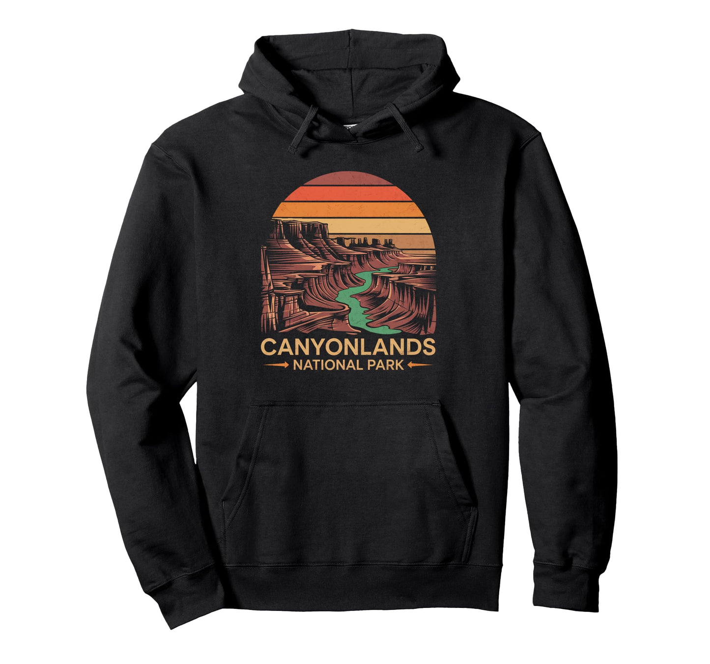 Canyonlands National Park Hiking Utah Hoodie - Trendy Graphic Men Women - T-Shirt, Sweatshirt, Hoodie