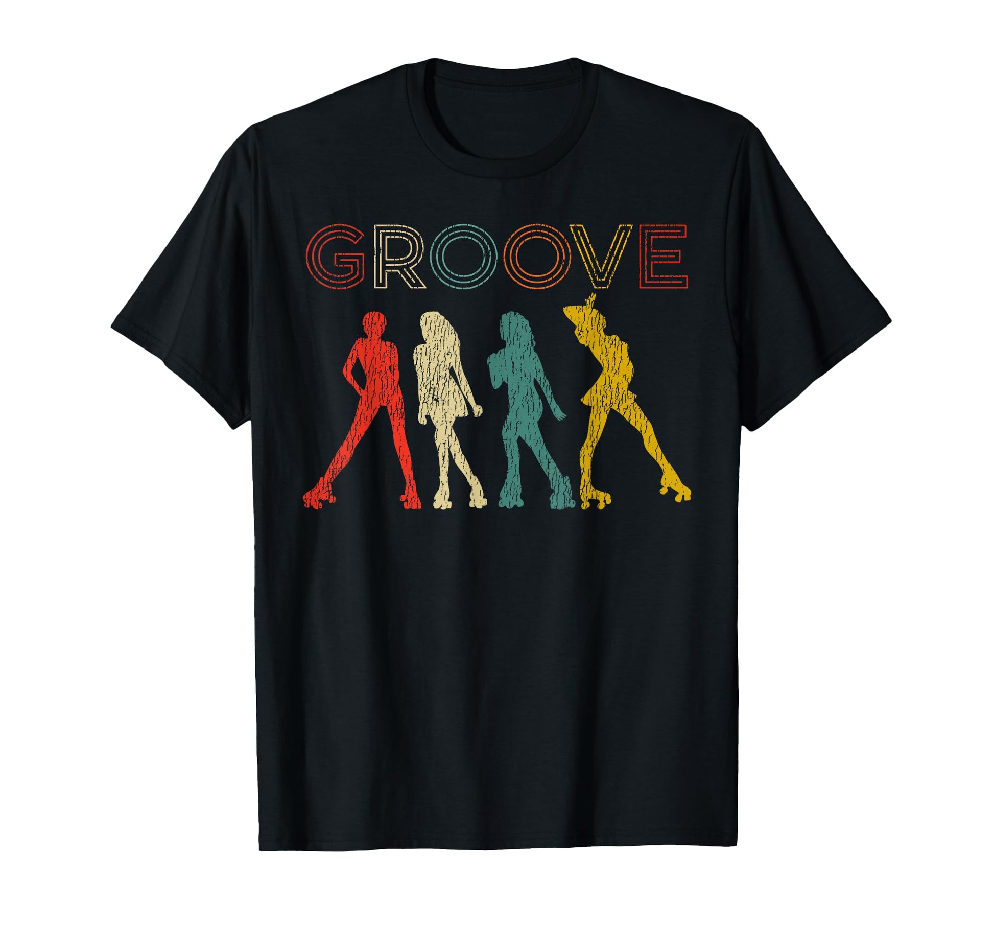 Roller Skating Skate 1970S Groove T-Shirt - Fun Novelty Design for Adults - T-Shirt, Sweatshirt, Hoodie