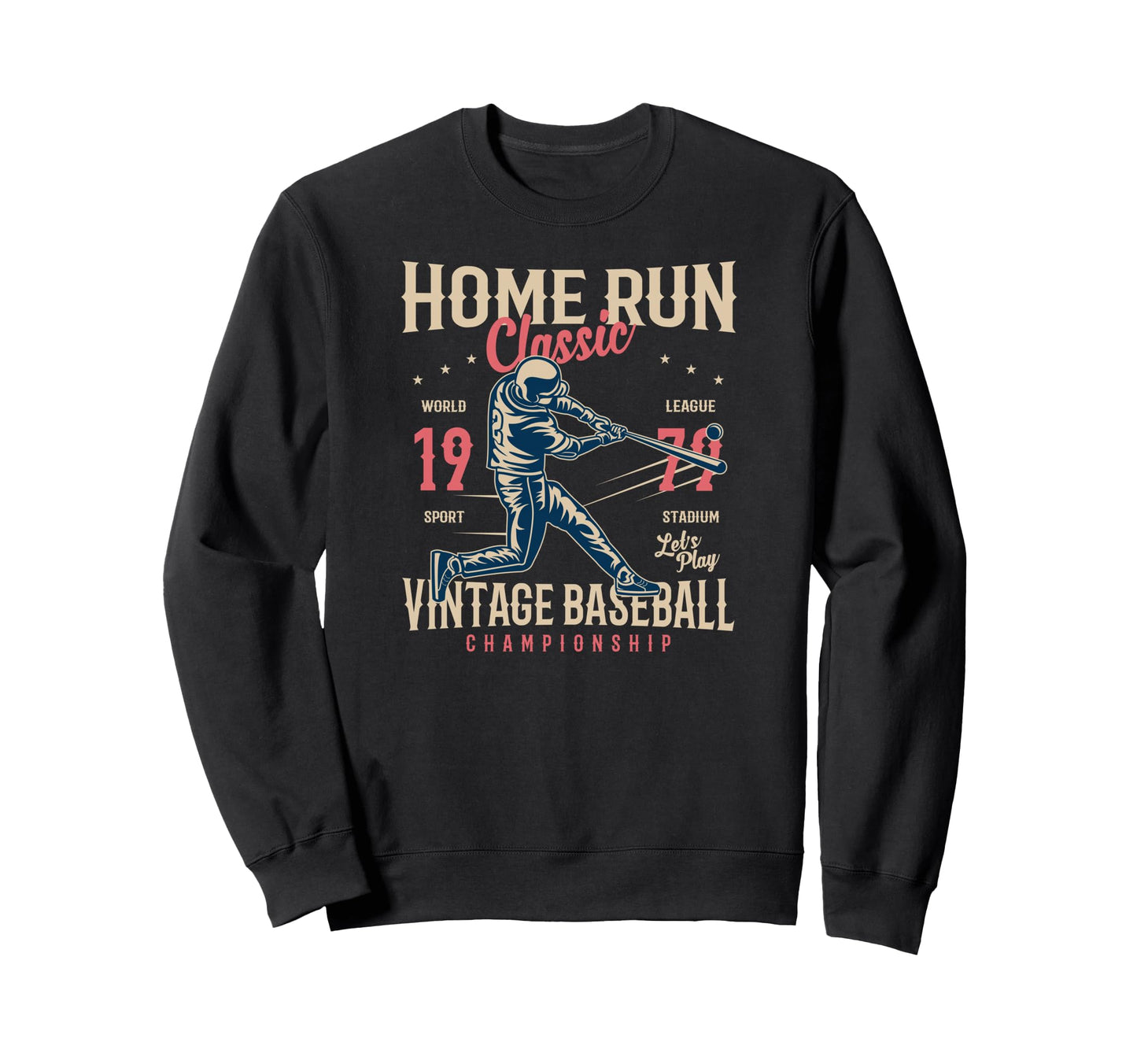 Baseball Sweatshirt - Minimalist Print for Adults - T-Shirt, Sweatshirt, Hoodie