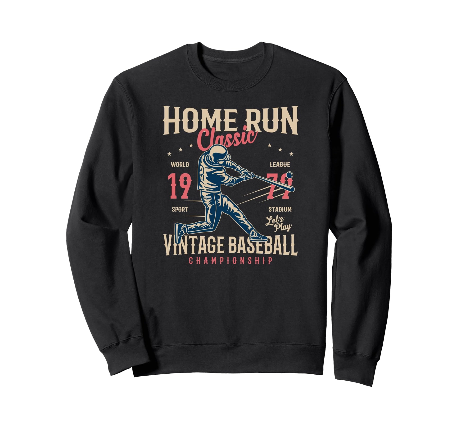 Baseball Sweatshirt - Minimalist Print for Adults - T-Shirt, Sweatshirt, Hoodie