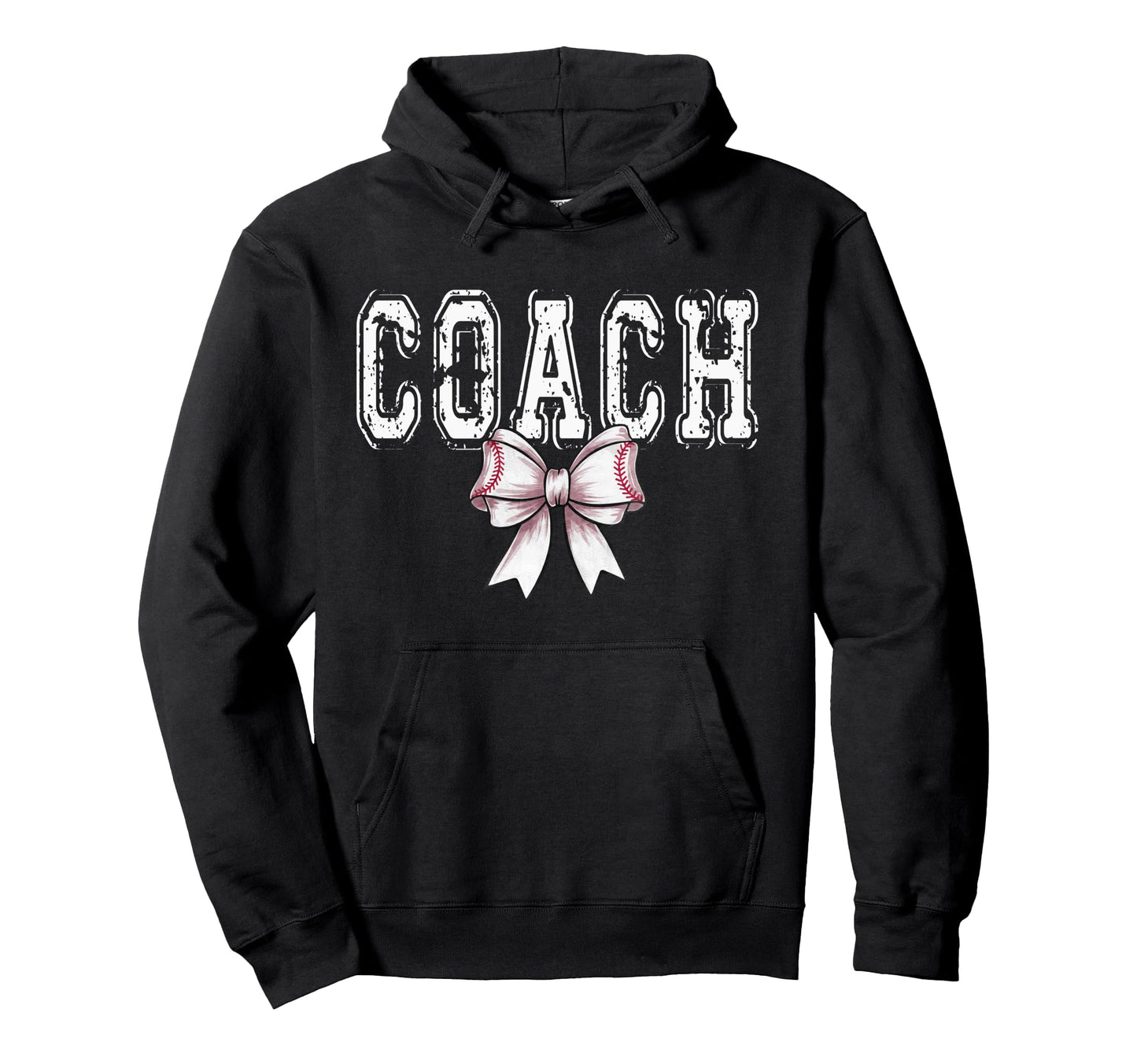 Coquette Baseball Coach Spirit Hoodie - Fun Novelty Design for Adults - T-Shirt, Sweatshirt, Hoodie