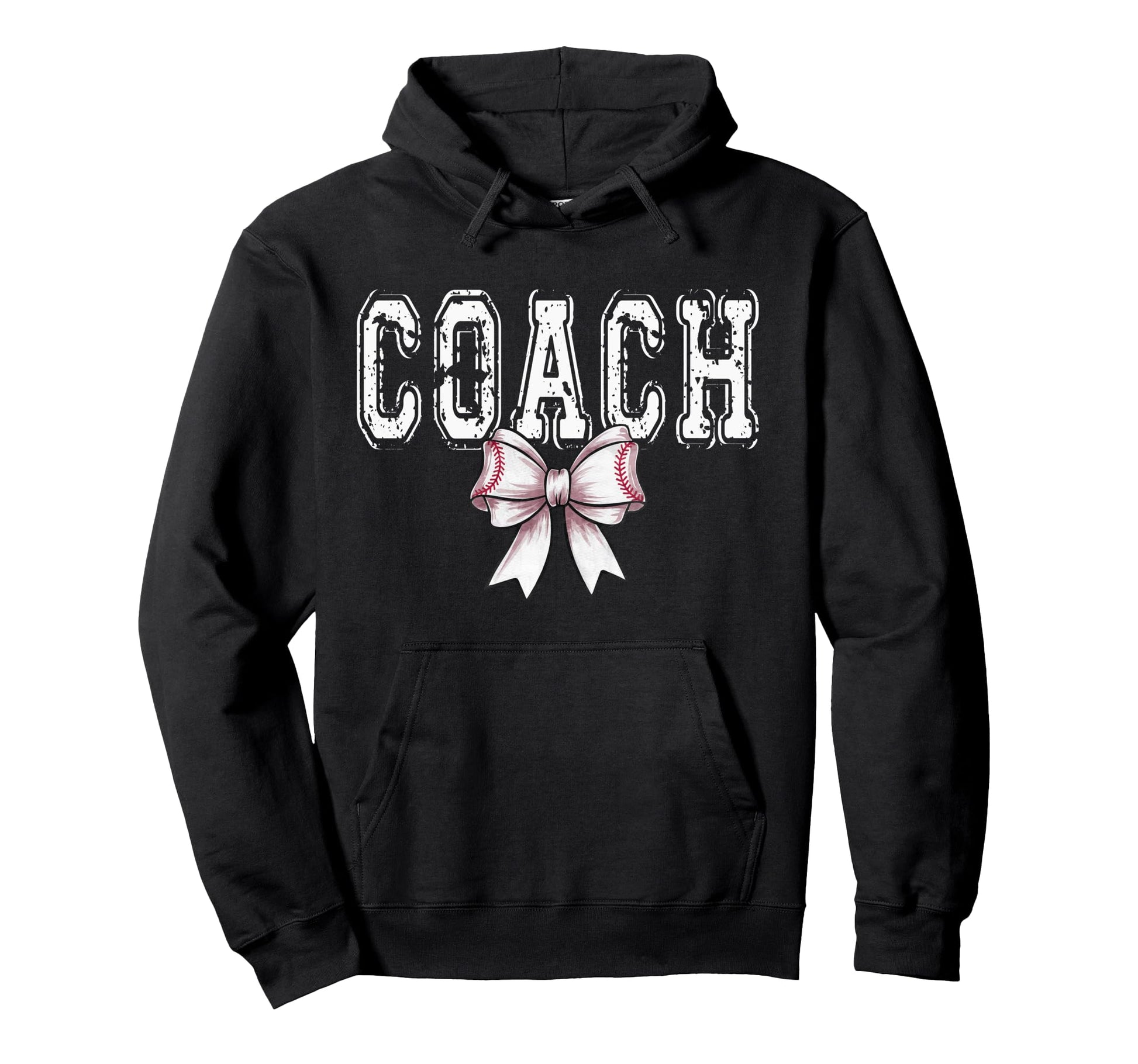 Coquette Baseball Coach Spirit Hoodie - Fun Novelty Design for Adults - T-Shirt, Sweatshirt, Hoodie