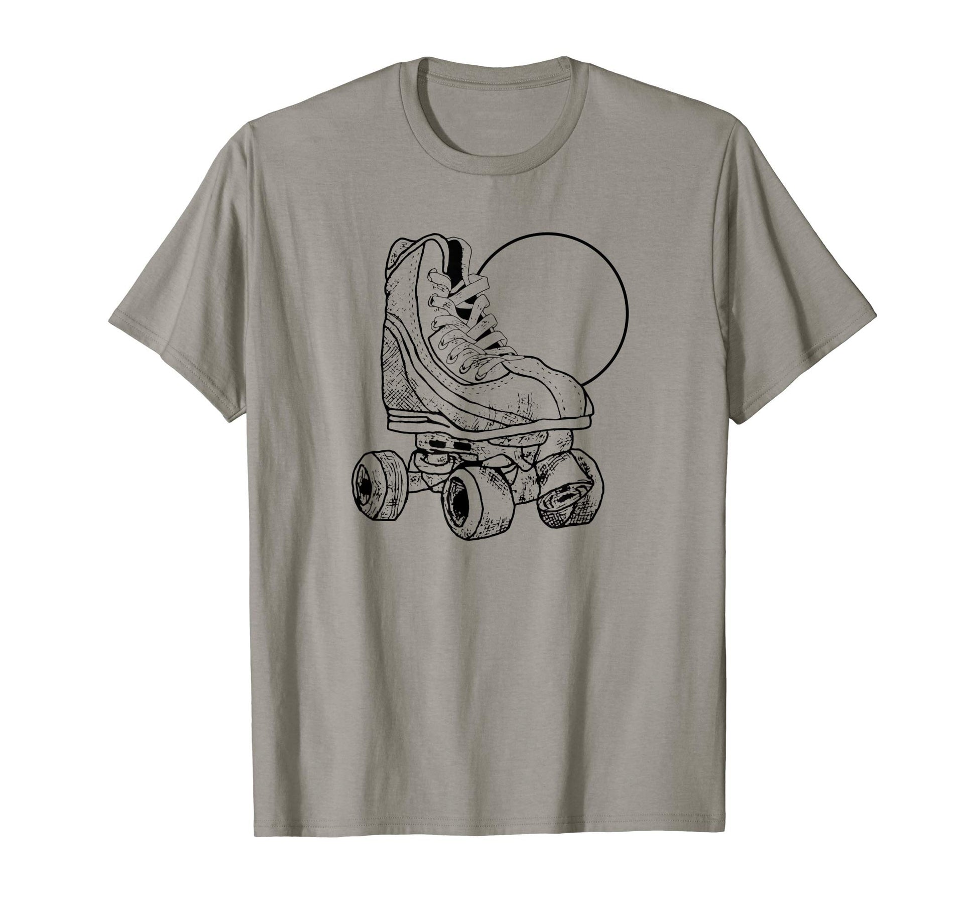 Minimalist Roller Skate Sun Simple Sketch T-Shirt - Minimalist Print Unisex - T-Shirt, Sweatshirt, Hoodie
