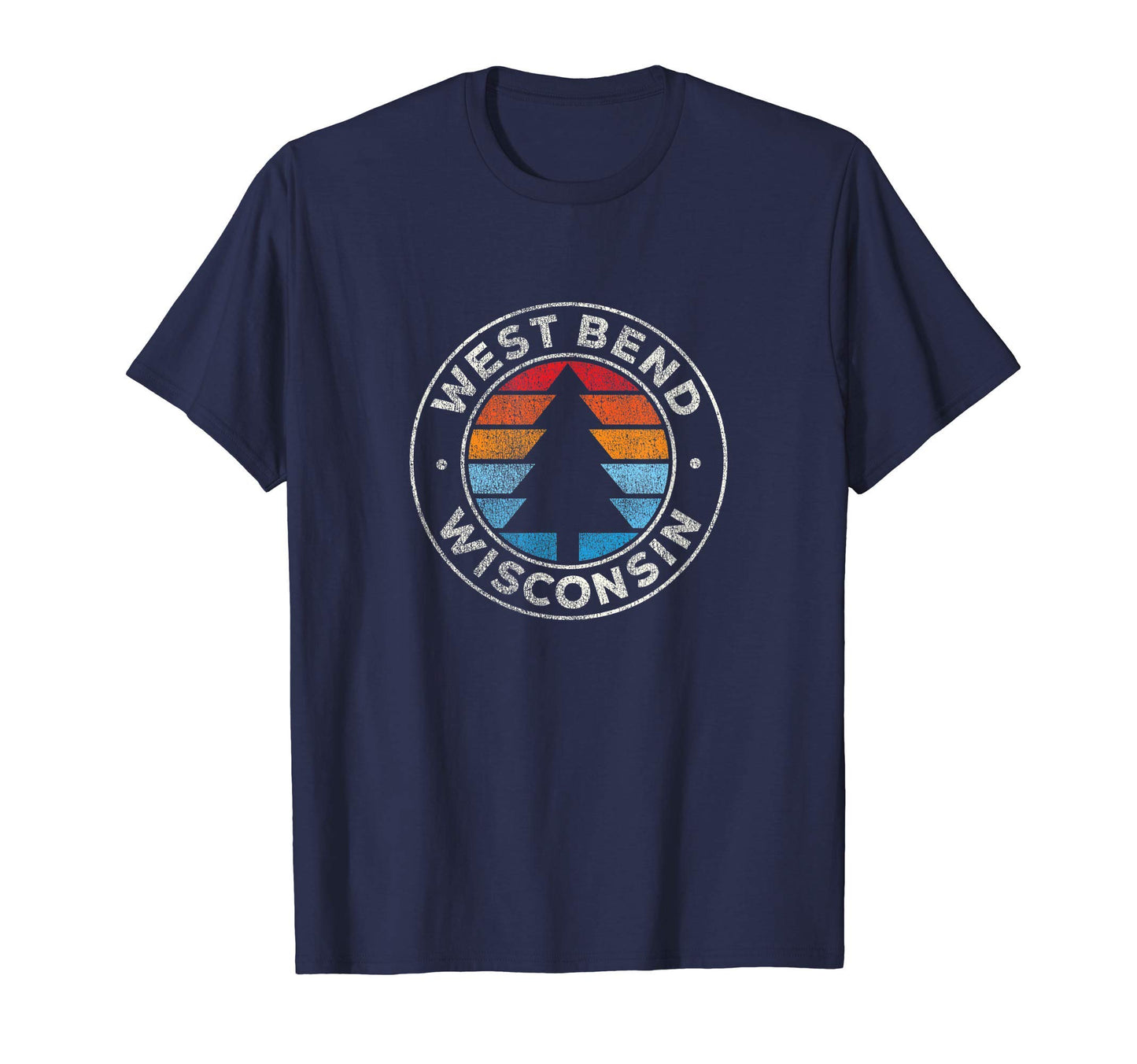 West Bend Wisconsin Wi 70S T-Shirt - Trendy Graphic Men Women - T-Shirt, Sweatshirt, Hoodie