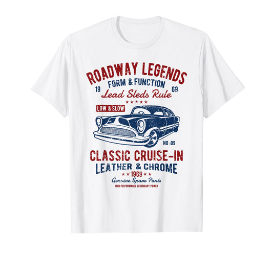 Automotive Nostalgia Car Cruise T-Shirt - Fun Novelty Design Men Women - T-Shirt, Sweatshirt, Hoodie