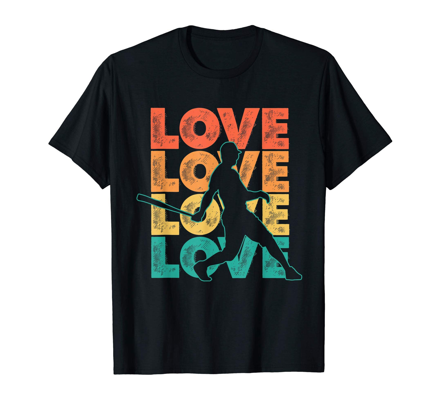 Baseball Love Word Theme T-Shirt - Unique Graphic Men Women - T-Shirt, Sweatshirt, Hoodie