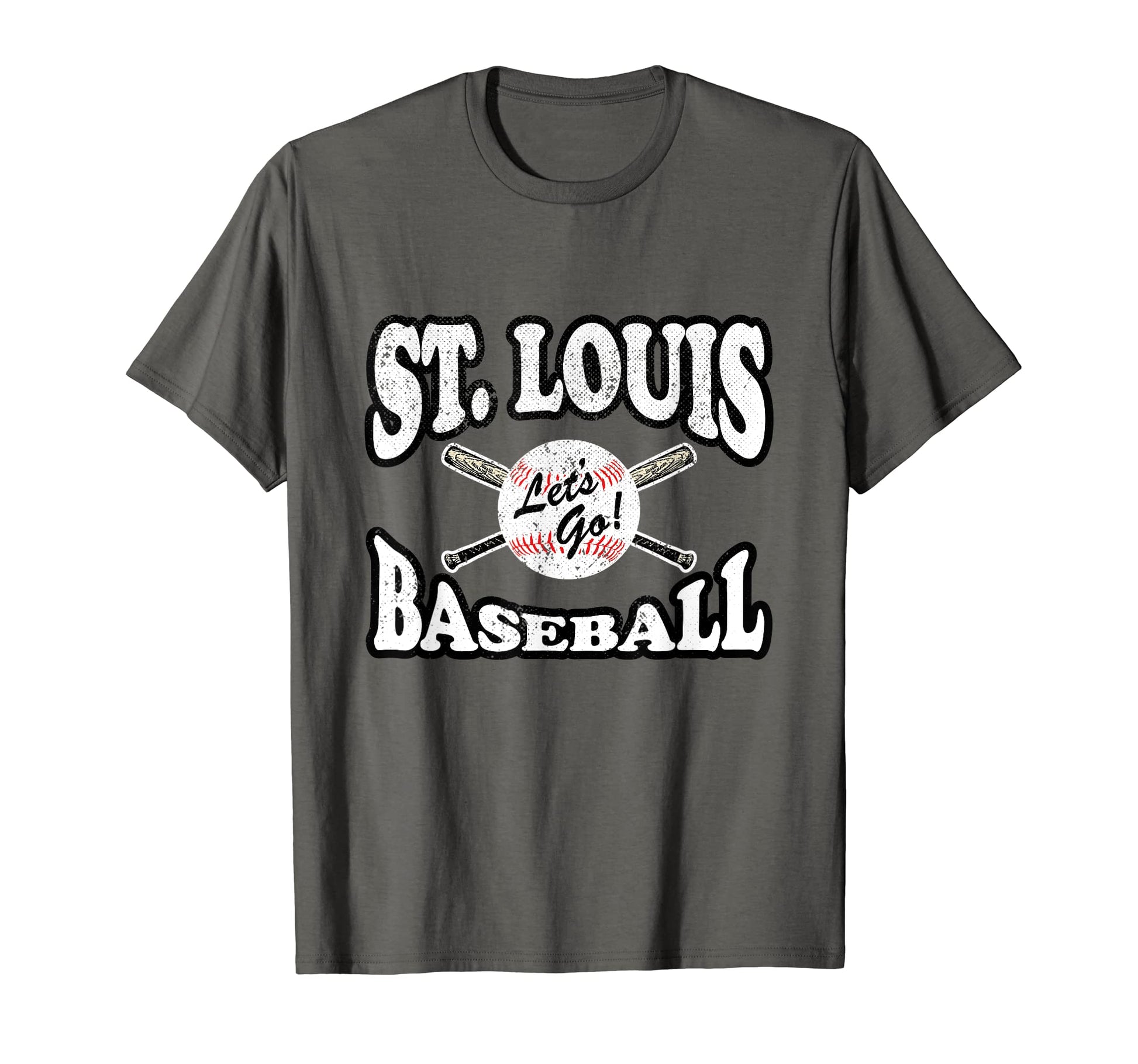 St Louis Baseball Distressed T-Shirt - Fun Novelty Design Unisex - T-Shirt, Sweatshirt, Hoodie