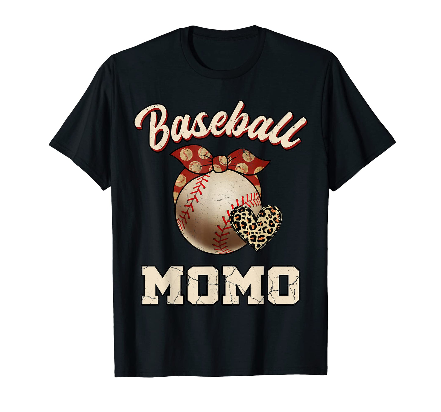 Baseball Momo Bandana Leopard Heart Fans T-Shirt - Streetwear Style Unisex - T-Shirt, Sweatshirt, Hoodie