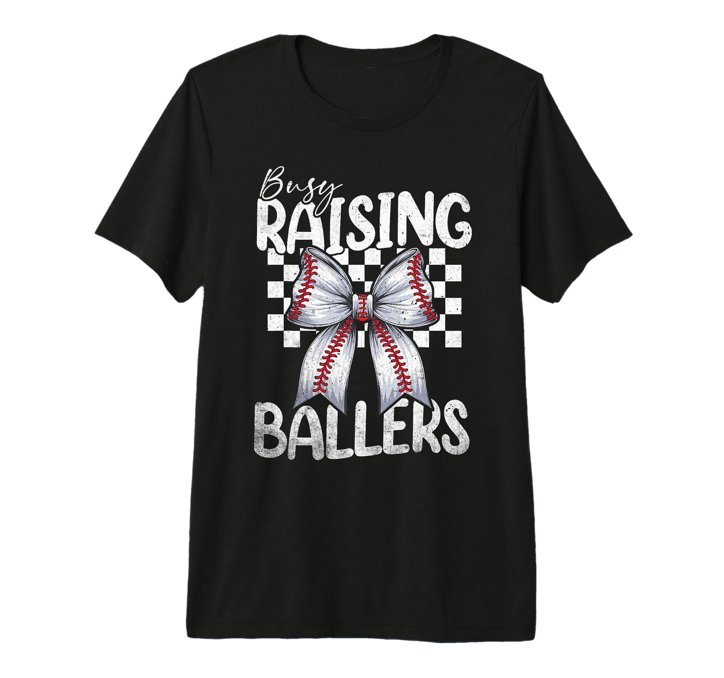 Busy Raising Ballers Baseball Mom T-Shirt - Aesthetic Graphic Unisex - T-Shirt, Sweatshirt, Hoodie