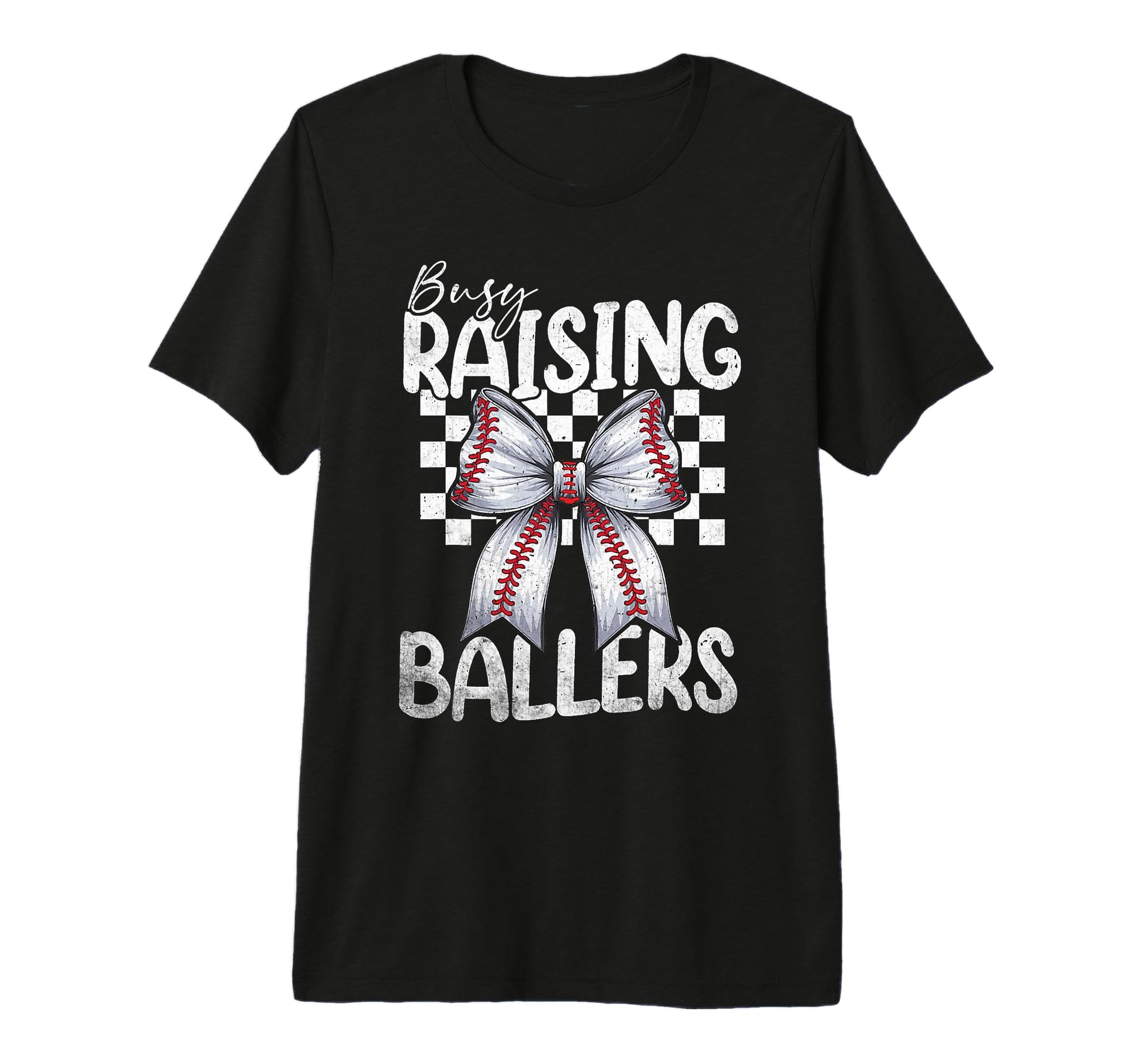 Busy Raising Ballers Baseball Mom T-Shirt - Aesthetic Graphic Unisex - T-Shirt, Sweatshirt, Hoodie