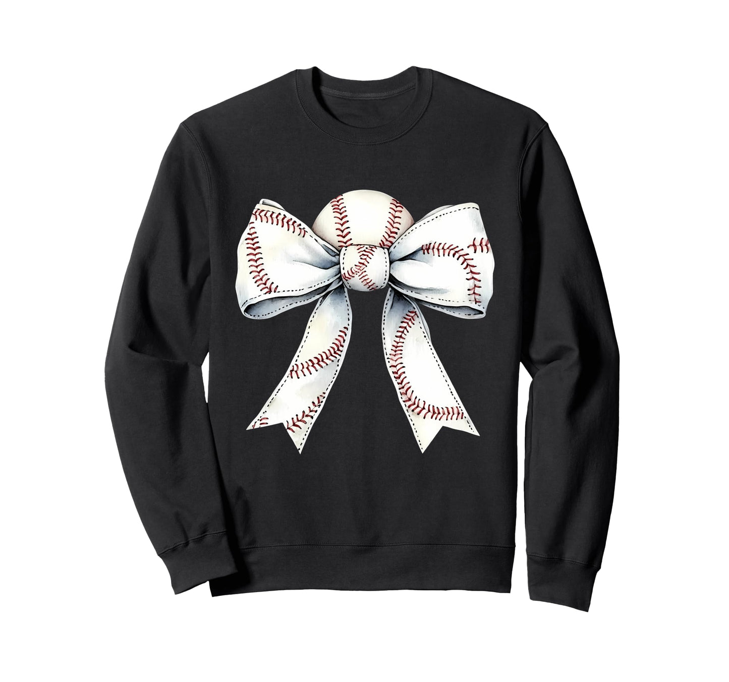 Baseball Coquette Bow Baseball Sweatshirt - Custom Art Print Men Women - T-Shirt, Sweatshirt, Hoodie