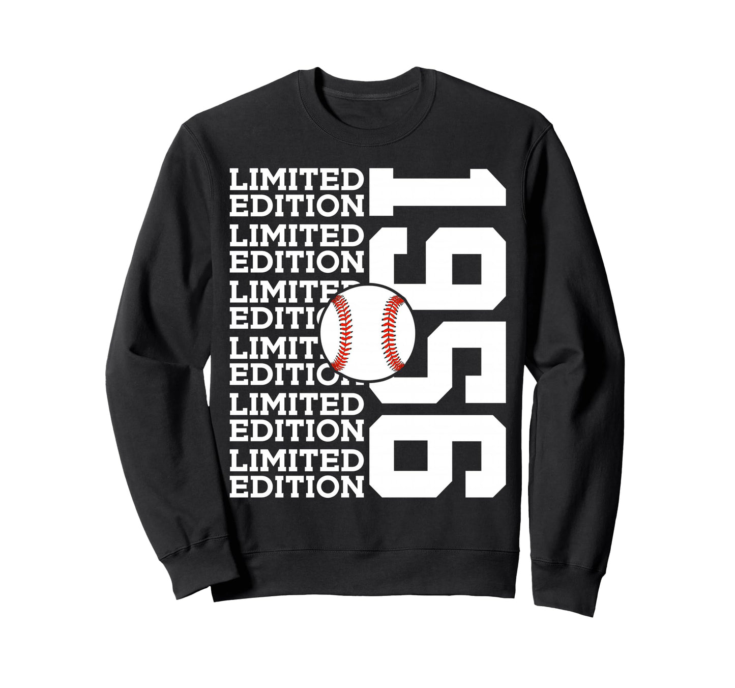 1956 Baseball 70Th Birthday Sweatshirt - Trendy Graphic Men Women - T-Shirt, Sweatshirt, Hoodie