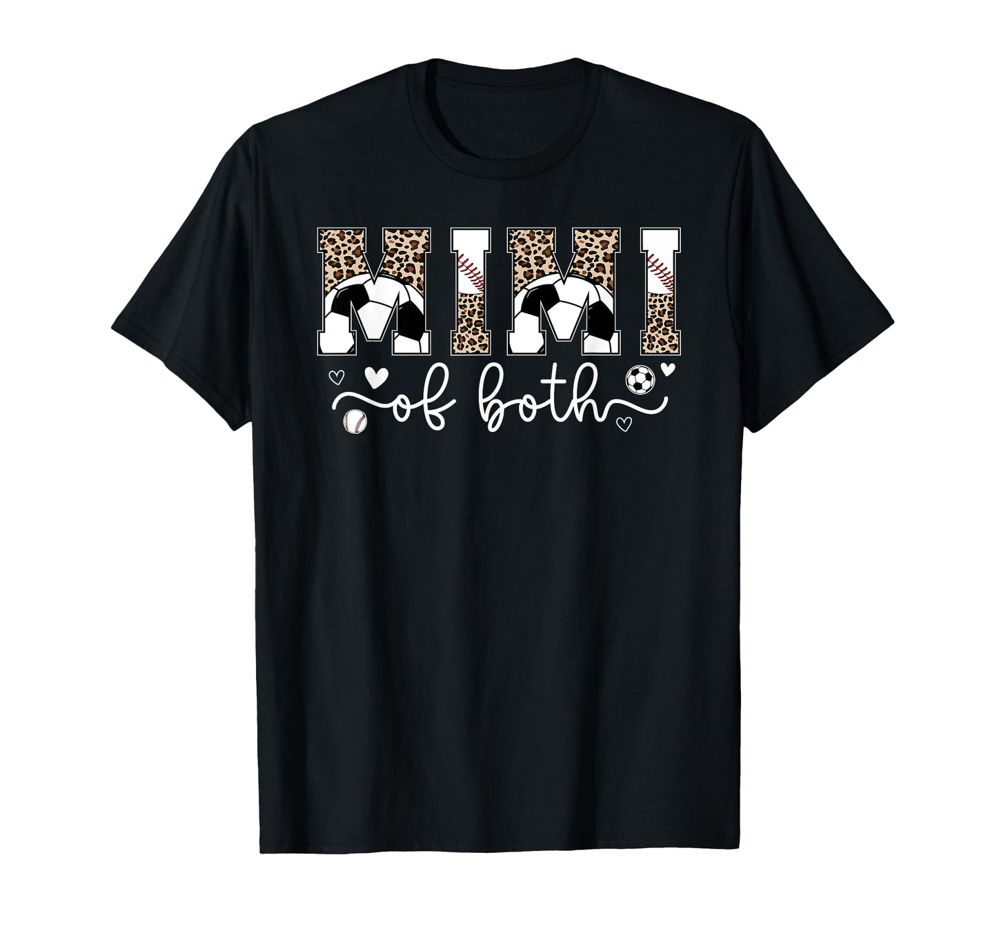 Mimi Both Leopard Baseball Soccer T-Shirt - Casual Everyday Wear Men Women - T-Shirt, Sweatshirt, Hoodie