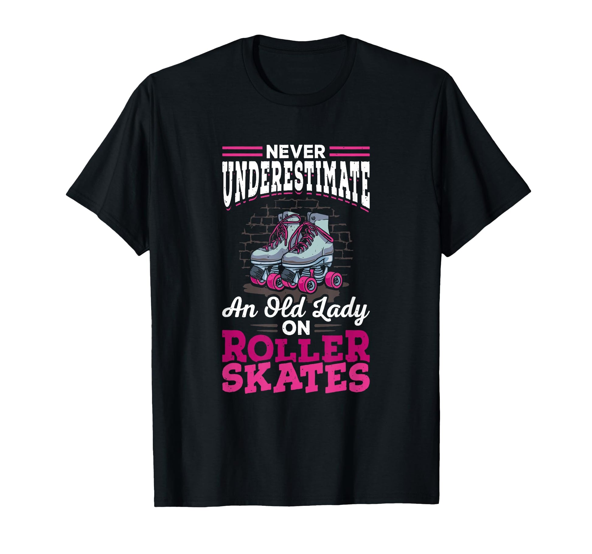 Old Lady Roller Skate 70S Roller T-Shirt - Aesthetic Graphic Men Women - T-Shirt, Sweatshirt, Hoodie