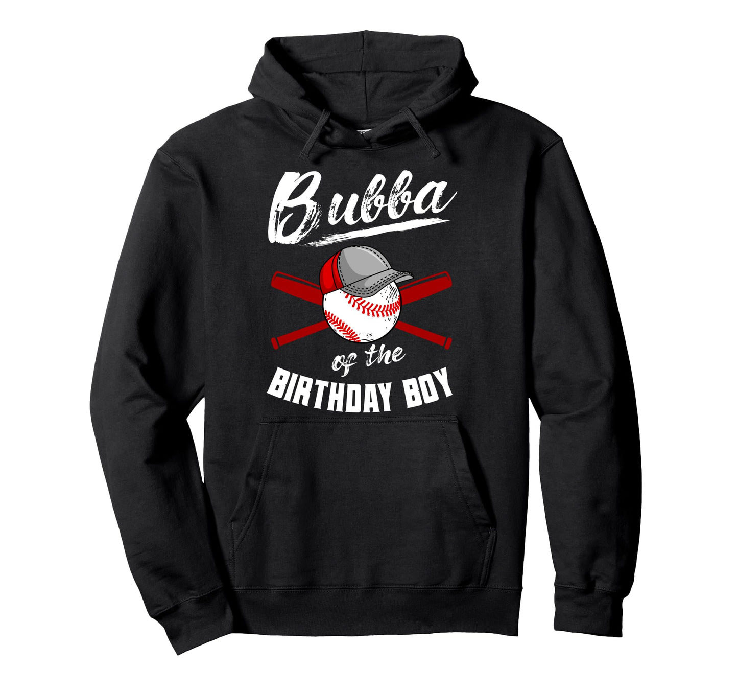 Bubba Birthday Baseball Bday Party Hoodie - Custom Art Print for Adults - T-Shirt, Sweatshirt, Hoodie