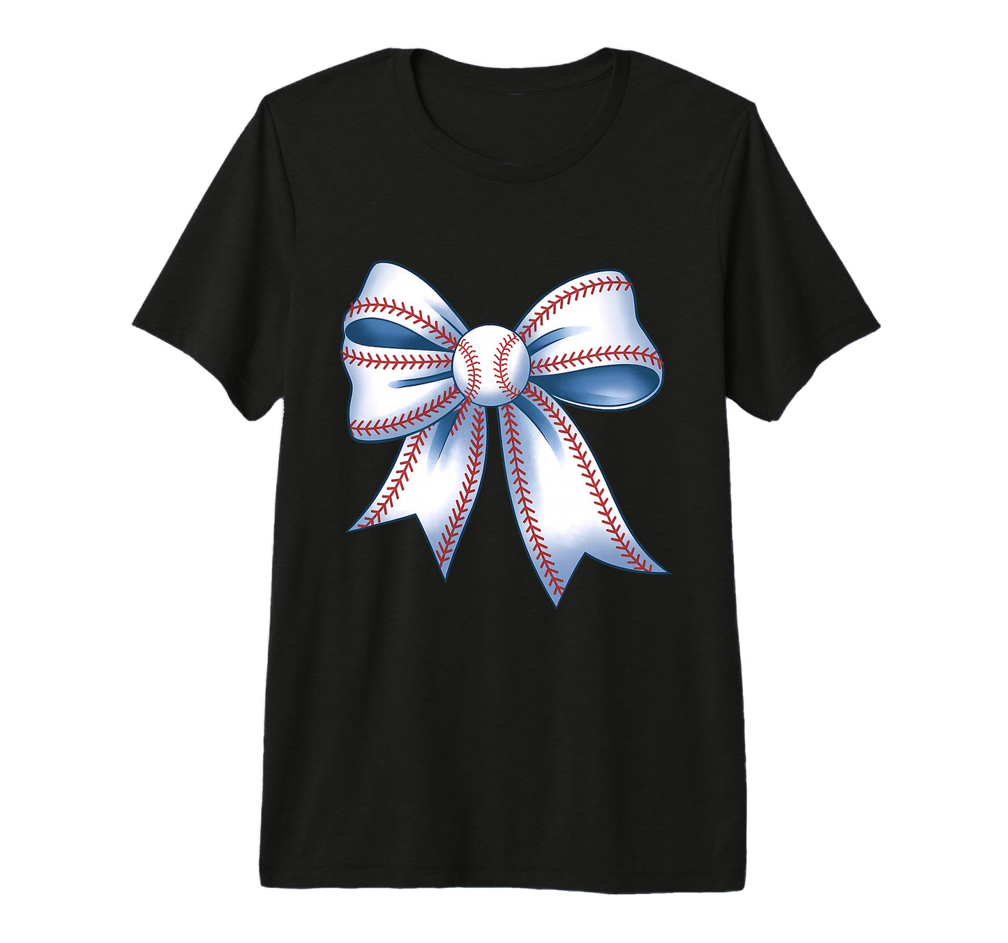 Baseball Coquette Bow Baseball T-Shirt - Fun Novelty Design for Adults - T-Shirt, Sweatshirt, Hoodie