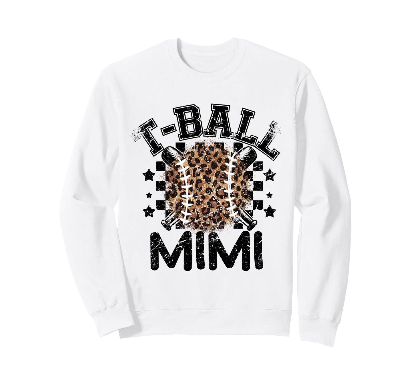 T Ball Teeball Mimi Leopard Sweatshirt - Novelty Apparel for Adults - T-Shirt, Sweatshirt, Hoodie