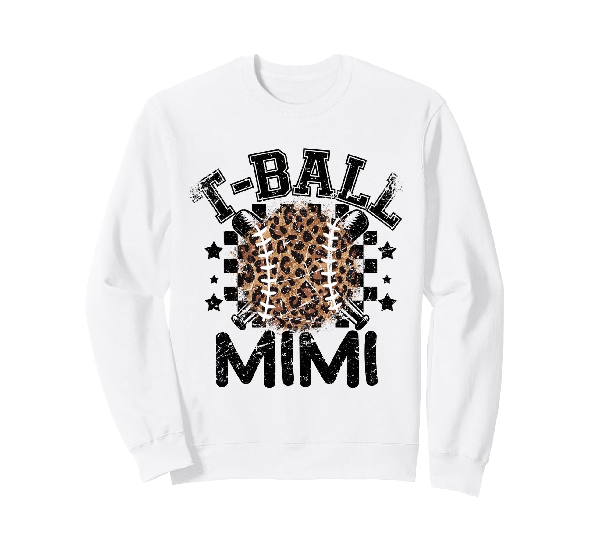 T Ball Teeball Mimi Leopard Sweatshirt - Novelty Apparel for Adults - T-Shirt, Sweatshirt, Hoodie